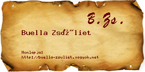 Buella Zsüliet névjegykártya